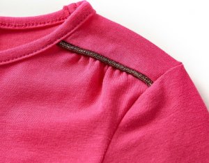 vidaXL Koszulka dziecięca z długimi rękawami, z jelonkiem, jasnoróżowa, 140 5