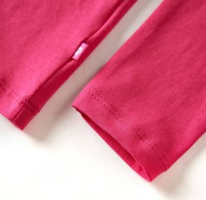 vidaXL Koszulka dziecięca z długimi rękawami, z jelonkiem, jasnoróżowa, 140 6