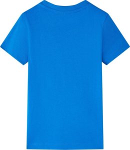 vidaXL Koszulka dziecięca z krótkim rękawem, z lodami, jaskrawoniebieska, 128 2
