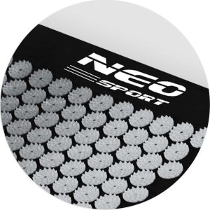 Neo-Sport NeoSport Mata do akupresury z kolcami NS-903 czarno-srebrna 5