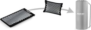 Neo-Sport NeoSport Mata do akupresury z kolcami NS-903 czarno-srebrna 9