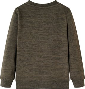 vidaXL Bluza dziecięca z nadrukiem goryla, ciemne khaki, melanż, 104 2
