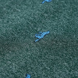 vidaXL Bluza dziecięca z nadrukiem w pieski, ciemnozielony melanż, 104 5