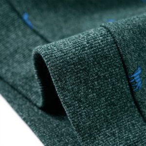 vidaXL Bluza dziecięca z nadrukiem w pieski, ciemnozielony melanż, 104 6