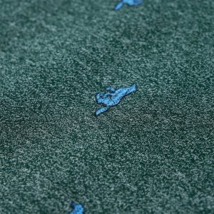 vidaXL Bluza dziecięca z nadrukiem w pieski, ciemnozielony melanż, 116 5