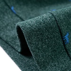 vidaXL Bluza dziecięca z nadrukiem w pieski, ciemnozielony melanż, 116 6