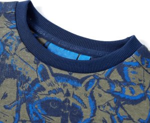 vidaXL Bluza dziecięca, nadruk w szopy i lisy, khaki, 104 3