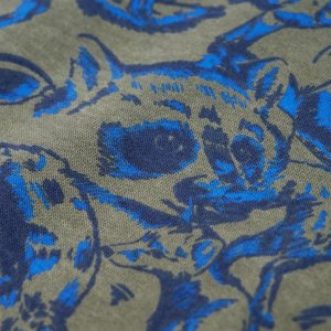 vidaXL Bluza dziecięca, nadruk w szopy i lisy, khaki, 104 5