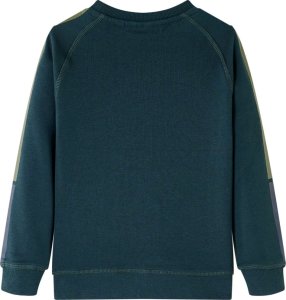 vidaXL Bluza dziecięca, zieleń mchu, 140 2