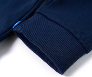 vidaXL Dziecięca bluza z kapturem, niedźwiedź na snowboardzie, granatowa, 116 5