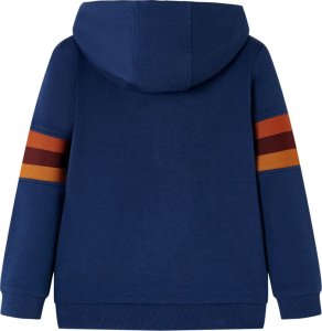 vidaXL Dziecięca bluza z kapturem, niedźwiedź na snowboardzie, granatowa, 92 2