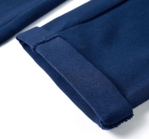 vidaXL Spodnie dziecięce ze sznurkiem, granatowe, 116 6