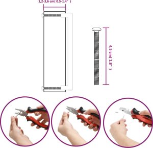 vidaXL Uchwyty do szafek, 5 szt., złote, 224 mm, stal nierdzewna 9