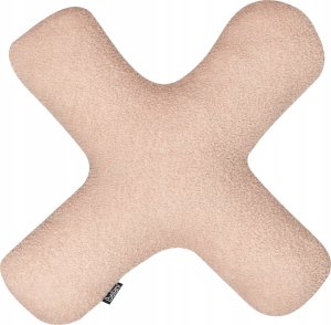 Beliani 2 poduszki dekoracyjne litery teddy różowe HESPERIS 6