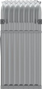Drewutnia vidaXL Stojak na drewno, jasnoszary, 120x45x100 cm, stal galwanizowana 5