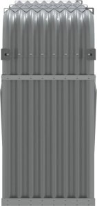 Drewutnia vidaXL Stojak na drewno, jasnoszary, 180x45x100 cm, stal galwanizowana 5