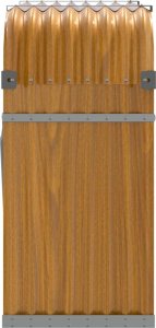 Drewutnia vidaXL Stojak na drewno, jasny brąz, 120x45x100 cm, stal galwanizowana 5