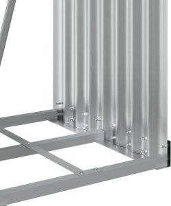 Drewutnia vidaXL Stojak na drewno, jasny brąz, 40x45x100 cm, stal galwanizowana 8