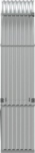 Drewutnia vidaXL Stojak na drewno, srebrny, 120x45x210 cm, stal galwanizowana 5