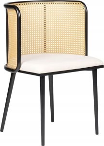 Beliani Zestaw 2 krzeseł do jadalni metalowy czarny KOBUK 3