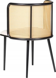 Beliani Zestaw 2 krzeseł do jadalni metalowy czarny KOBUK 5