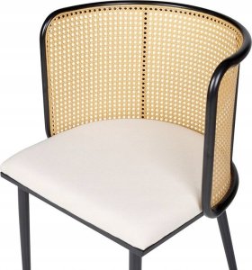 Beliani Zestaw 2 krzeseł do jadalni metalowy czarny KOBUK 6