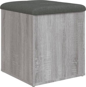 vidaXL vidaXL Ławka ze schowkiem, szary dąb sonoma, 42x42x45 cm 2