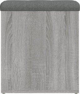 vidaXL vidaXL Ławka ze schowkiem, szary dąb sonoma, 42x42x45 cm 6