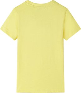 vidaXL Koszulka dziecięca z nadrukiem żyrafy, żółta, 128 2
