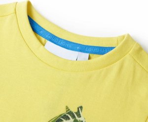 vidaXL Koszulka dziecięca z nadrukiem żyrafy, żółta, 92 3