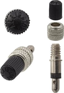 Inne Zawór wentyla dętki typu Dunlop DV, Alligator, z nakrętką, 50 szt. 2