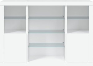 vidaXL vidaXL Szafki z oświetleniem LED, 3 szt., białe 6