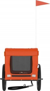 vidaXL Przyczepka rowerowa dla zwierząt, tkanina Oxford i żelazo 5