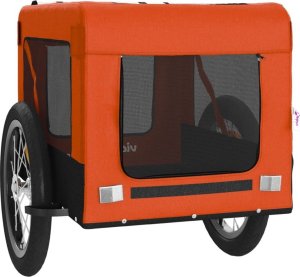 vidaXL Przyczepka rowerowa dla zwierząt, tkanina Oxford i żelazo 6