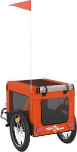 vidaXL Przyczepka rowerowa dla zwierząt, tkanina Oxford i żelazo 9