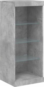 vidaXL Szafka z oświetleniem LED, szarość betonu, 162x37x100 cm 9