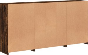 vidaXL vidaXL Szafka z oświetleniem LED, przydymiony dąb, 202x37x100 cm 8