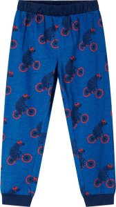 vidaXL Piżama dziecięca z długimi rękawami, misie na rowerach, morska, 92 4