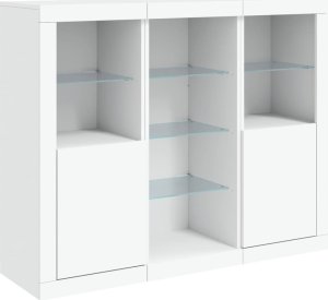 vidaXL vidaXL Szafki z oświetleniem LED, 3 szt., białe 5