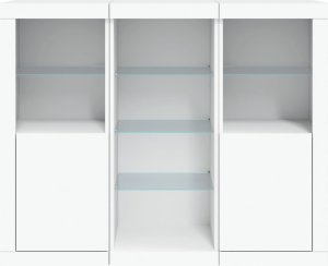 vidaXL vidaXL Szafki z oświetleniem LED, 3 szt., białe 6