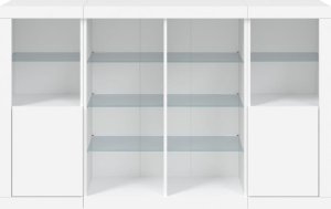 vidaXL vidaXL Szafki z oświetleniem LED, 3 szt., białe 6