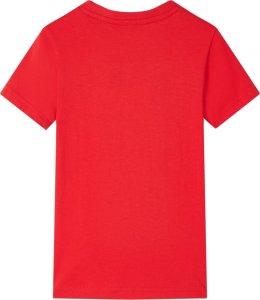 vidaXL Koszulka dziecięca z krótkimi rękawami, czerwona, 116 2
