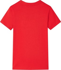 vidaXL Koszulka dziecięca z krótkimi rękawami, czerwona, 128 2