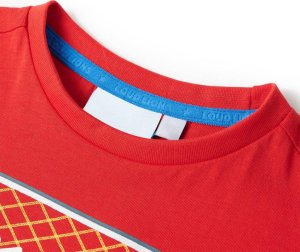 vidaXL Koszulka dziecięca z krótkimi rękawami, czerwona, 128 3