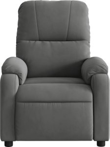 vidaXL Rozkładany fotel masujący, ciemnoszary, obity mikrofibrą 7