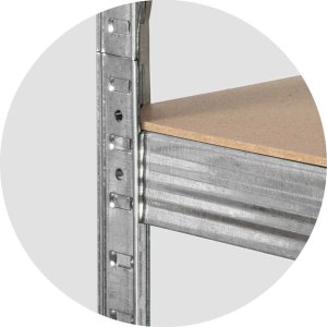 Humberg Regał metalowy magazynowy zestaw 2 szt 150 x 75 x 30 cm Humberg HR-810 4
