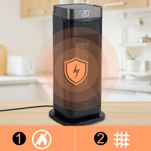 Termowentylator Maltec Termowentylator Grzejnik Elektryczny Farelka Ogrzewacz 2000W Ptc Led Pilot 13