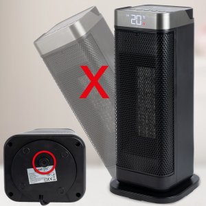 Termowentylator Maltec Termowentylator Grzejnik Elektryczny Farelka Ogrzewacz 2000W Ptc Led Pilot 5