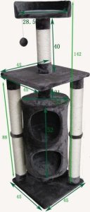 Sourcing CAT SCRATCHER HOPPY 45X45X142CM 2