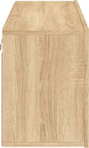 vidaXL Szafka pod telewizor, ścienna, dąb sonoma, 100x30x41 cm 7